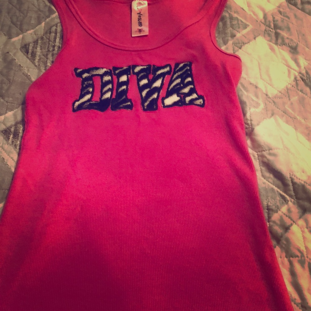 Pink sleep tank top